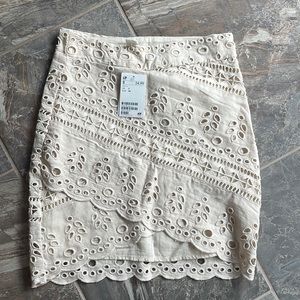 Tan Lace Skirt